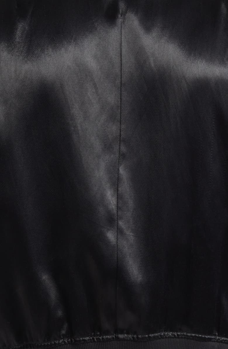 JKEEFER Hampton Satin Varsity Jacket, Alternate, color, 