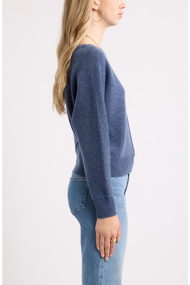 Wool & Cashmere Sweater, Alternate, color, NAVY DENIM