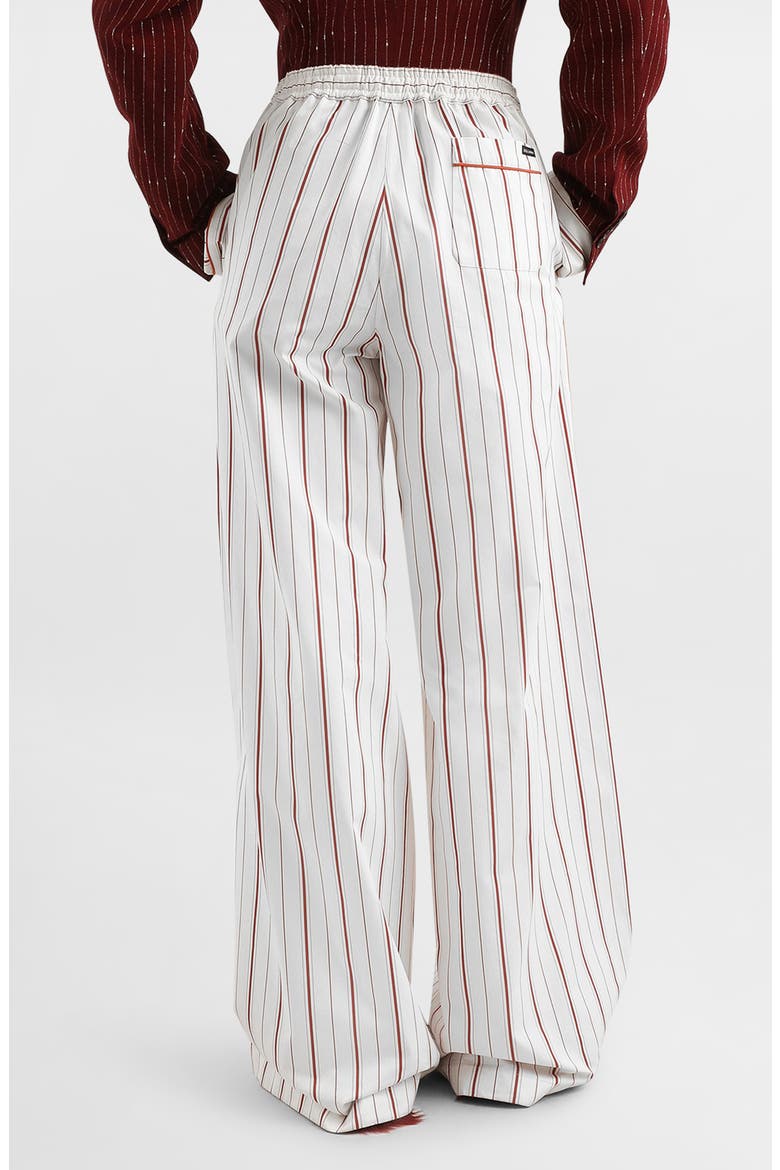 Striped Poplin Wide Leg Pants, Alternate, color, S8053 STRIPED - WHITE/ RED