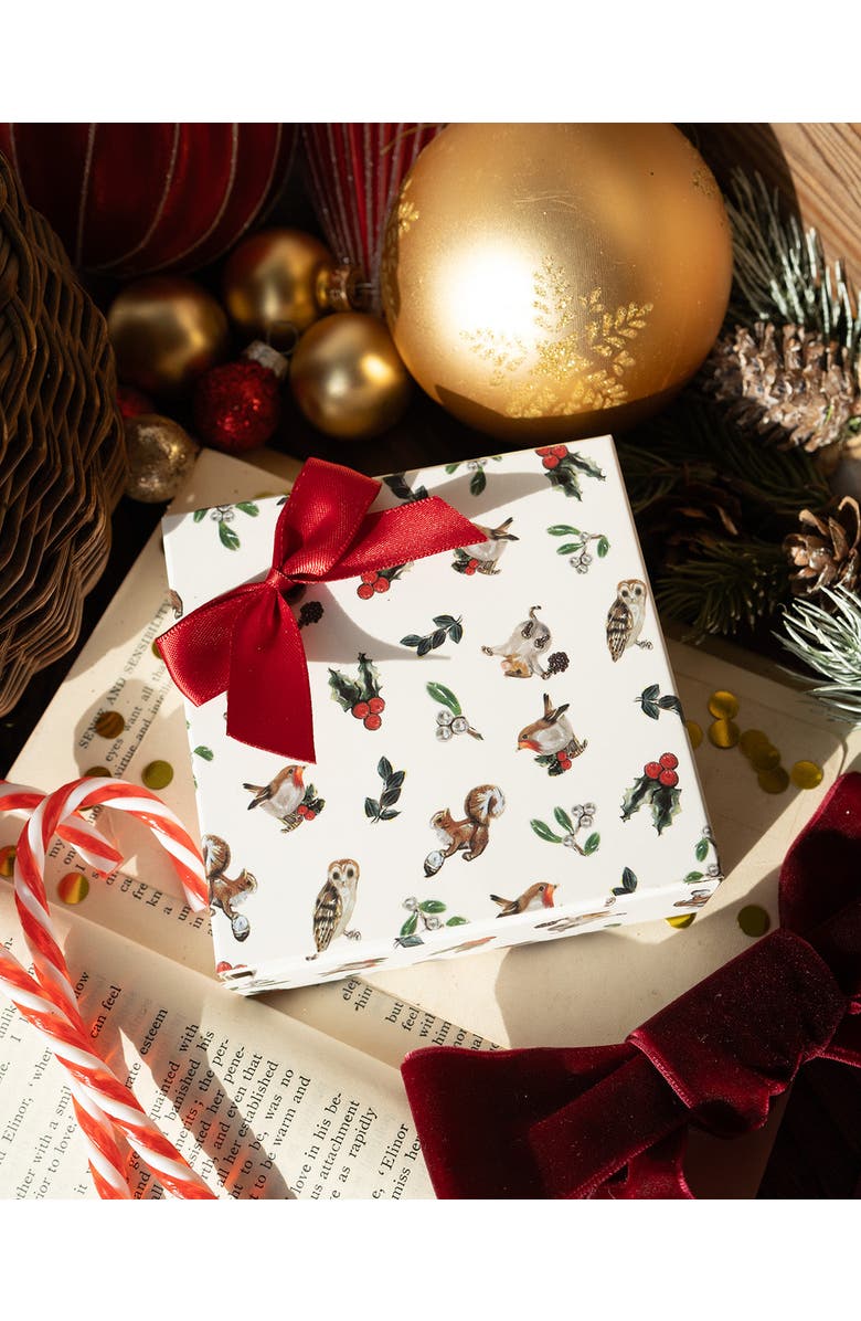 Bill Skinner Studio Christmas Charm Ring Necklace Set, Alternate, color, Gold Plated