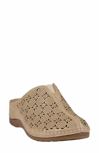 Vale Laser Cut Wedge Mule