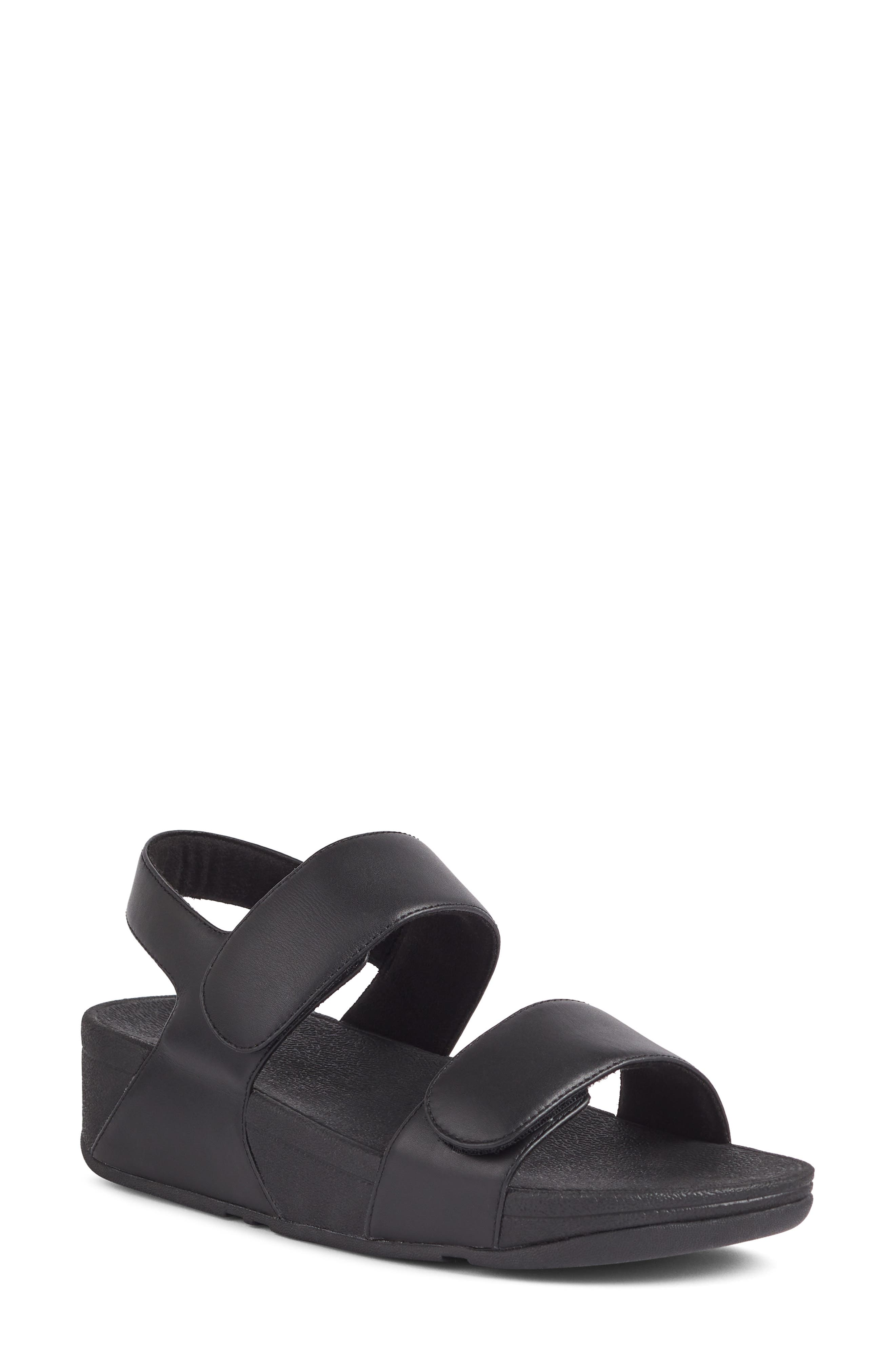 FitFlop Lulu Slingback Sandal, Main, color, All Black