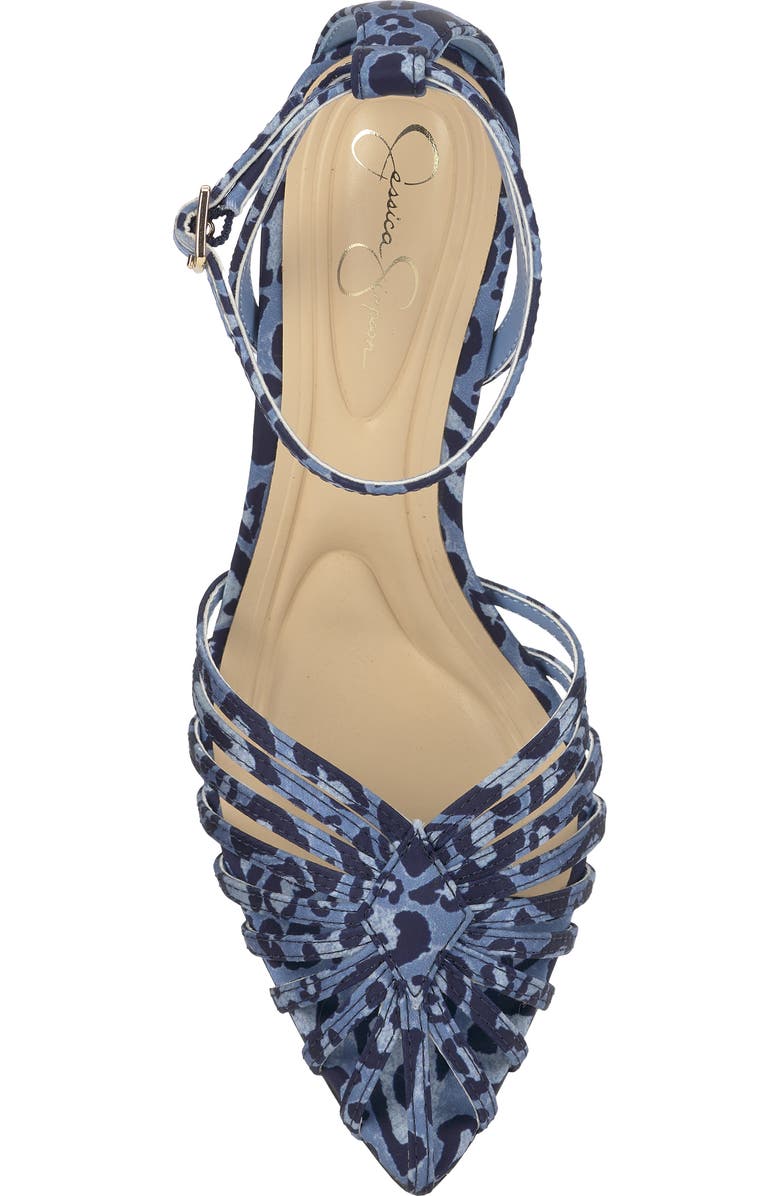 Jessica Simpson Paveri Ankle Strap Pointed Toe Pump, Alternate, color, Blue 05