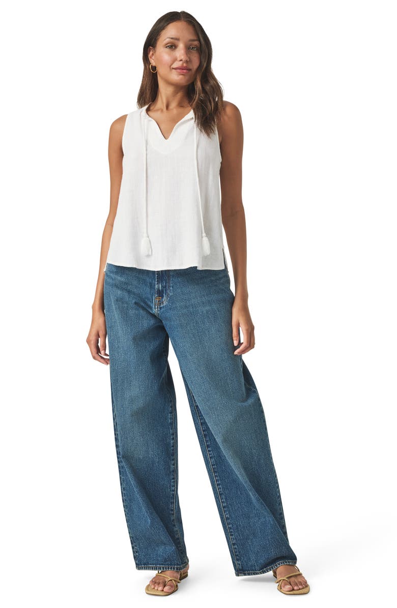 Splendid Layla Sleeveless High-Low Top, Alternate, color, White