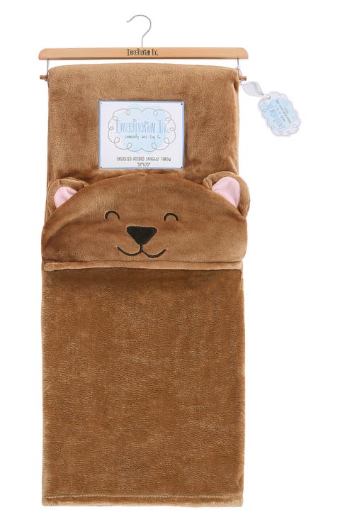 Bear Hooded Throw Blanket