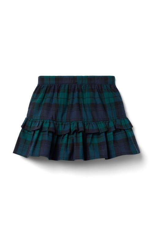 Janie And Jack Tartan Ruffle Skirt In Multi