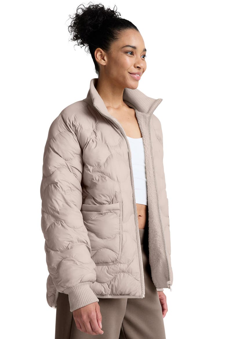 Two-Way Reversible Quilted Jacket, Alternate, color, OAT LATTE
