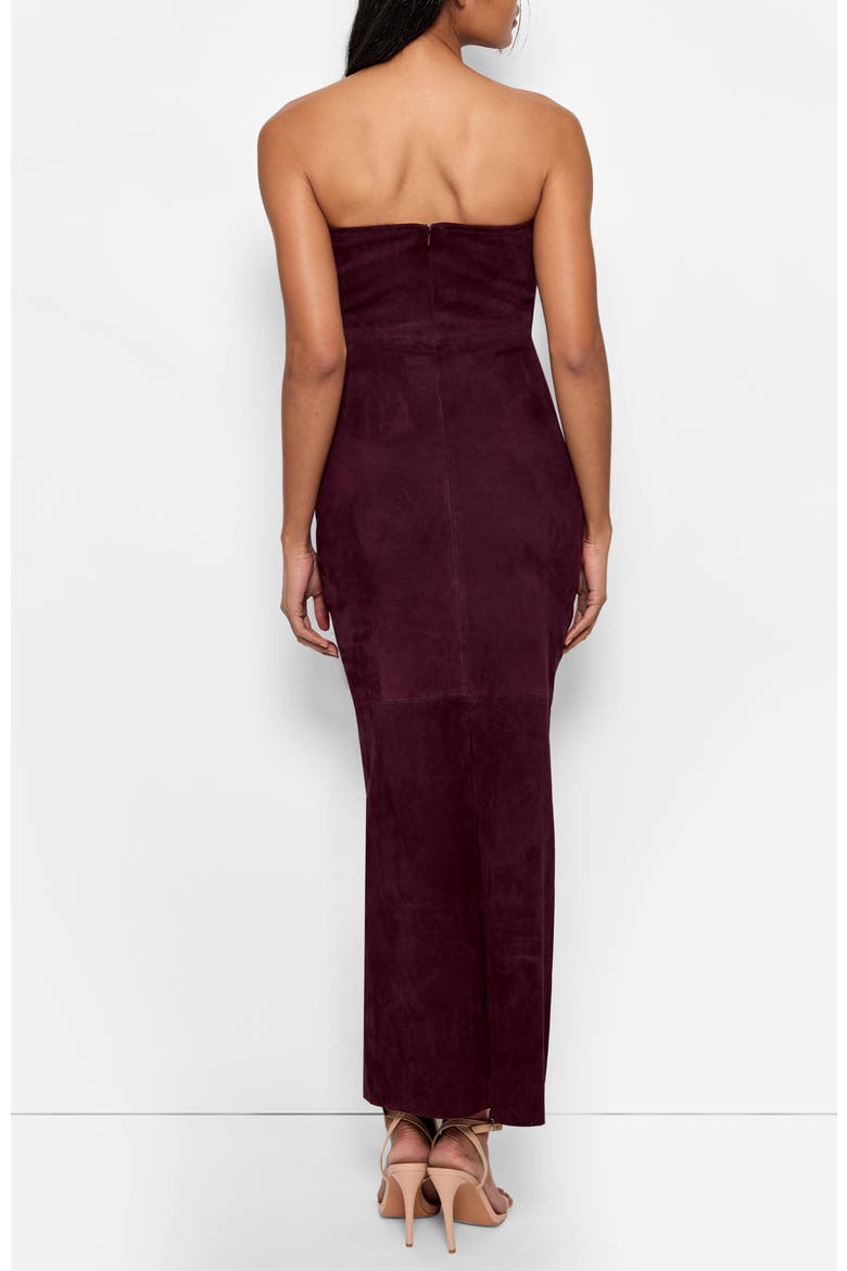 Venus Stretch Suede Dress, Alternate, color, Port Wine