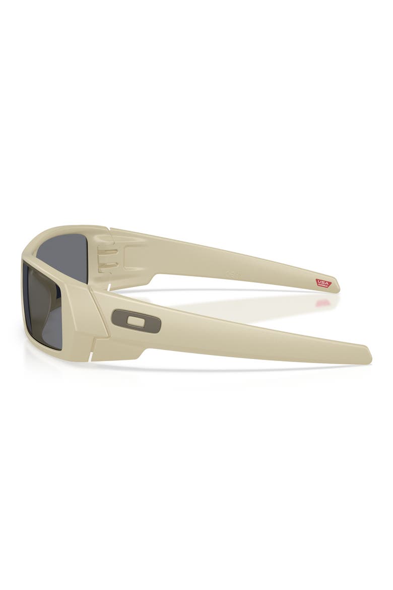 60mm Gascan Rectangle Sunglasses, Alternate, color, MATTE SAND / GREY