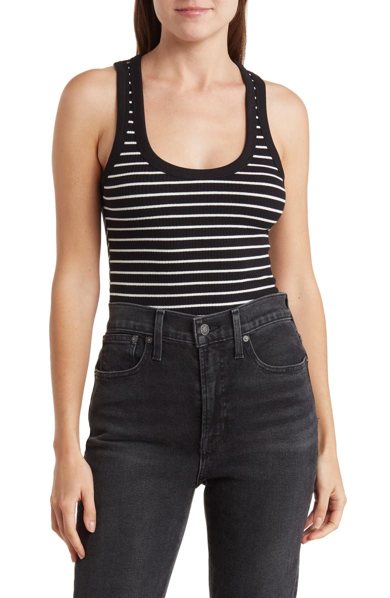 Elodie Scoop Neck Ribbed Bodysuit, Main, color, 