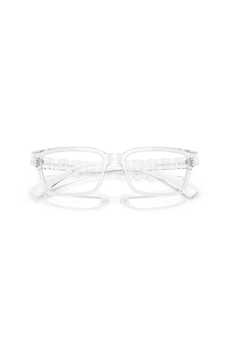 55mm Rectangle optical glasses, Alternate, color, Transparent