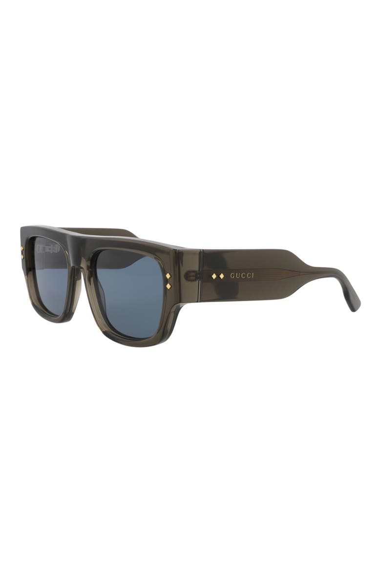 Novelty 54mm Rectangular Sunglasses, Alternate, color, GREY GREY BLUE