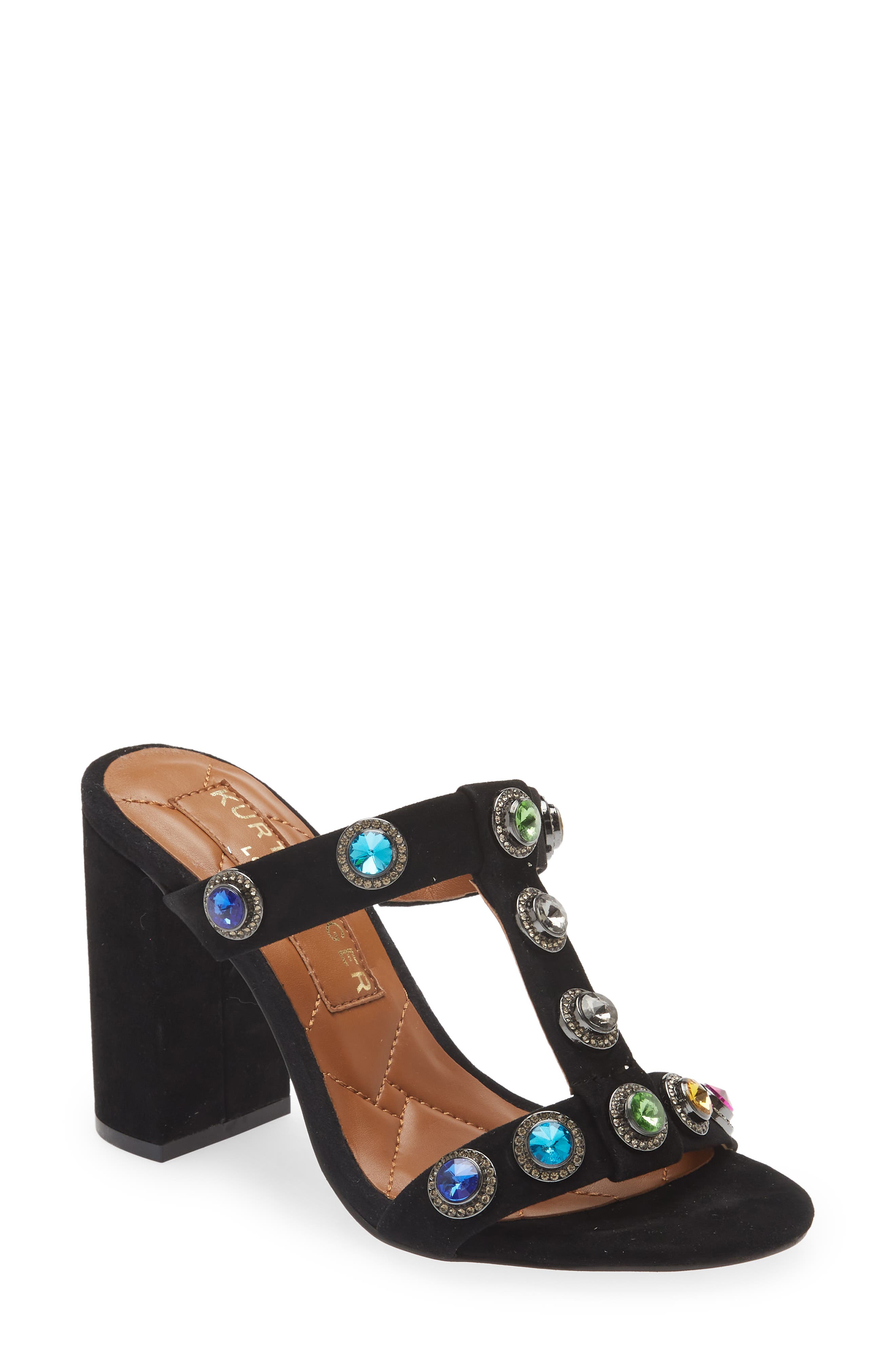 Kurt Geiger London Octavia Crystal Block Heel Sandal (Women) | Nordstrom