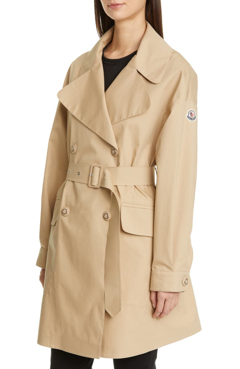 Moncler Waterproof Trench Coat, Alternate, color, 