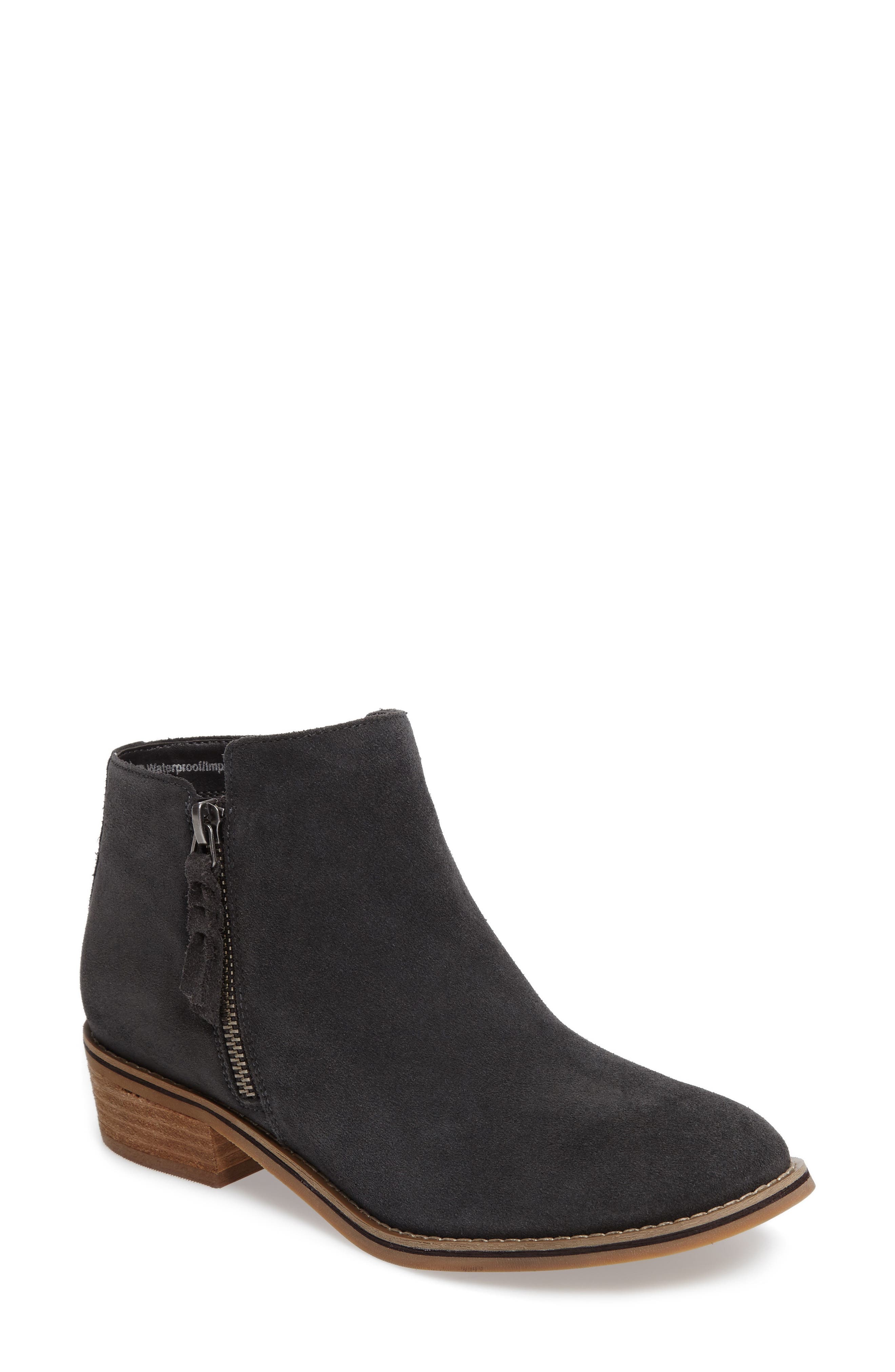 Liam Waterproof Bootie, Main, color, GREY SUEDE