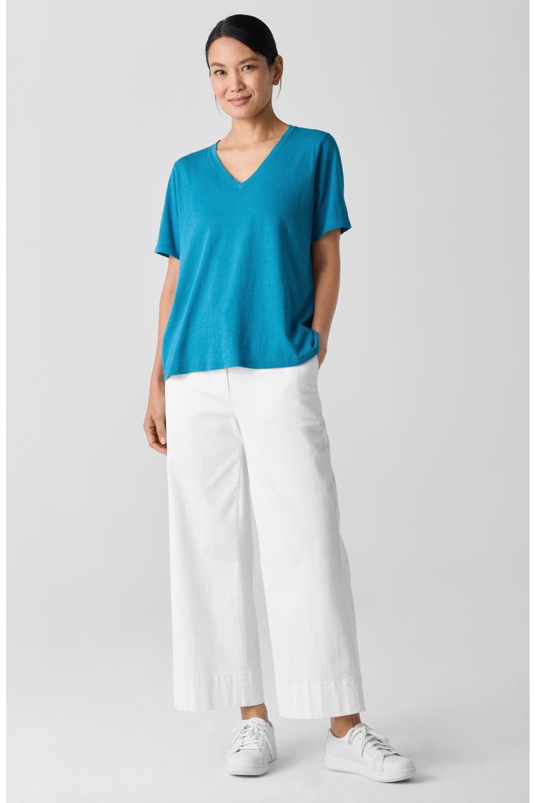 Easy V-Neck Organic Cotton T-Shirt, Alternate, color, DRAGONFLY