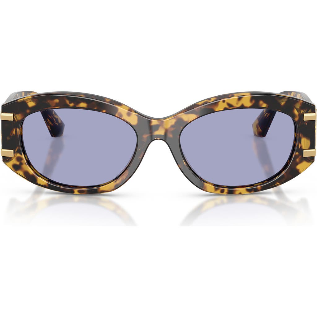 Dolce & Gabbana Womens Brown Dg4502 Oval-frame Acetate Sunglasses In Brown