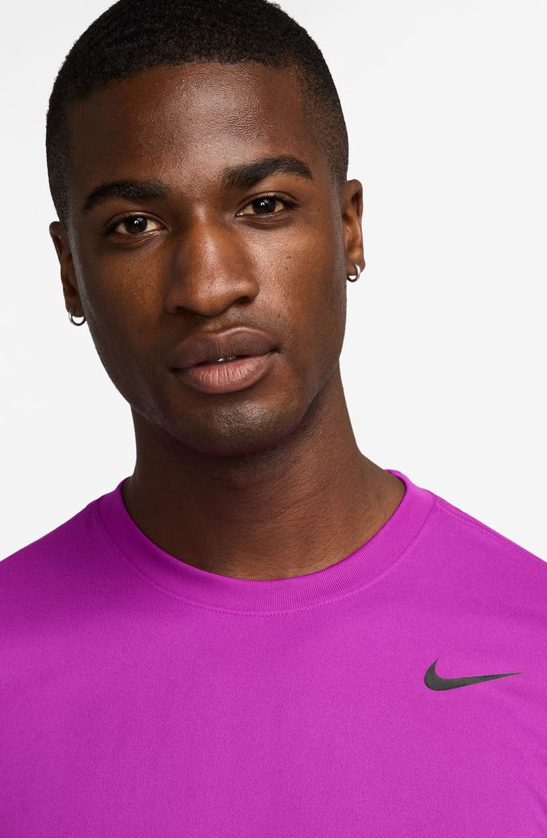 Nike Dri-FIT Legend T-Shirt, Alternate, color, 551 Vivid Purple/Black