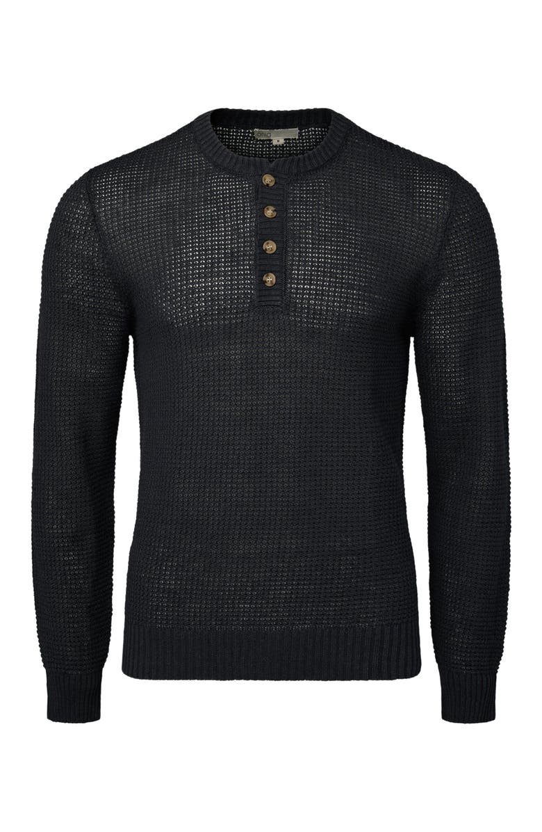 Onia Linen Henley Sweater, Alternate, color, 