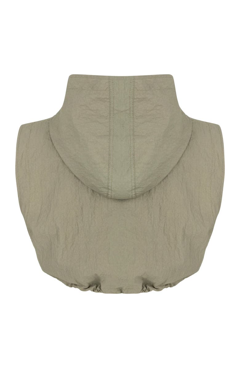 Nocturne Ruffled Hooded Vest, Alternate, color,