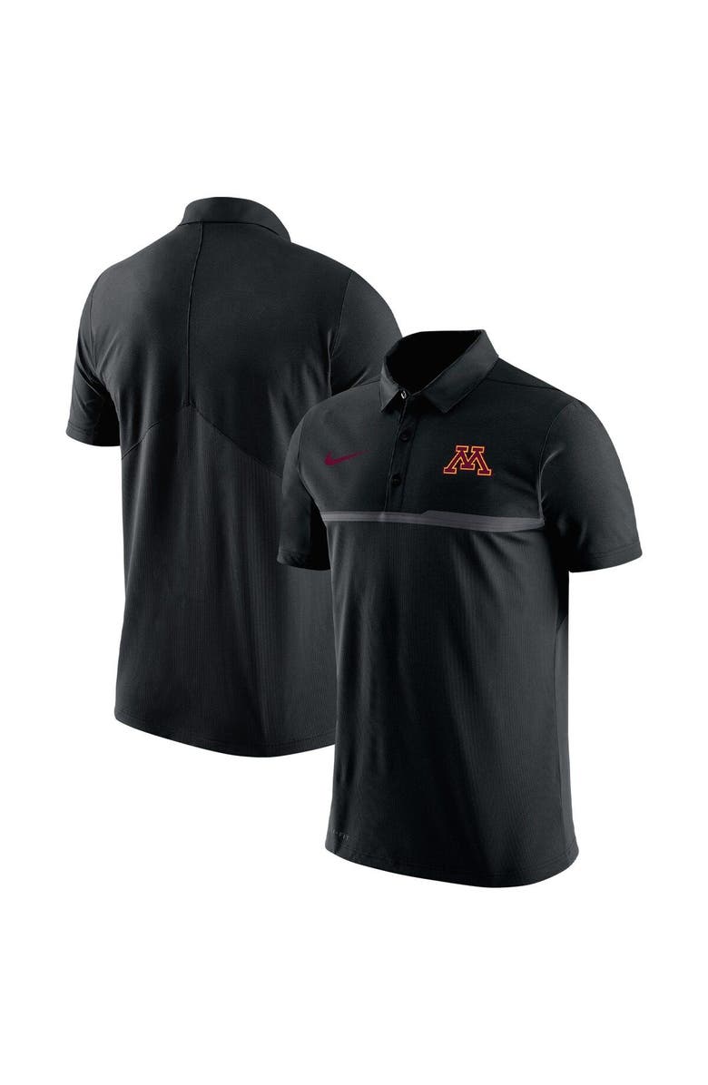 Nike Men's Nike Black Minnesota Golden Gophers Coaches Performance Polo, Main, color, Black