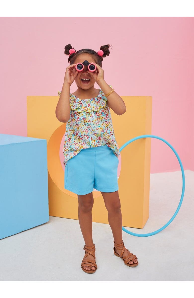 BISBY Kids' Basic Shorts, Alternate, color, Turqouise Pique