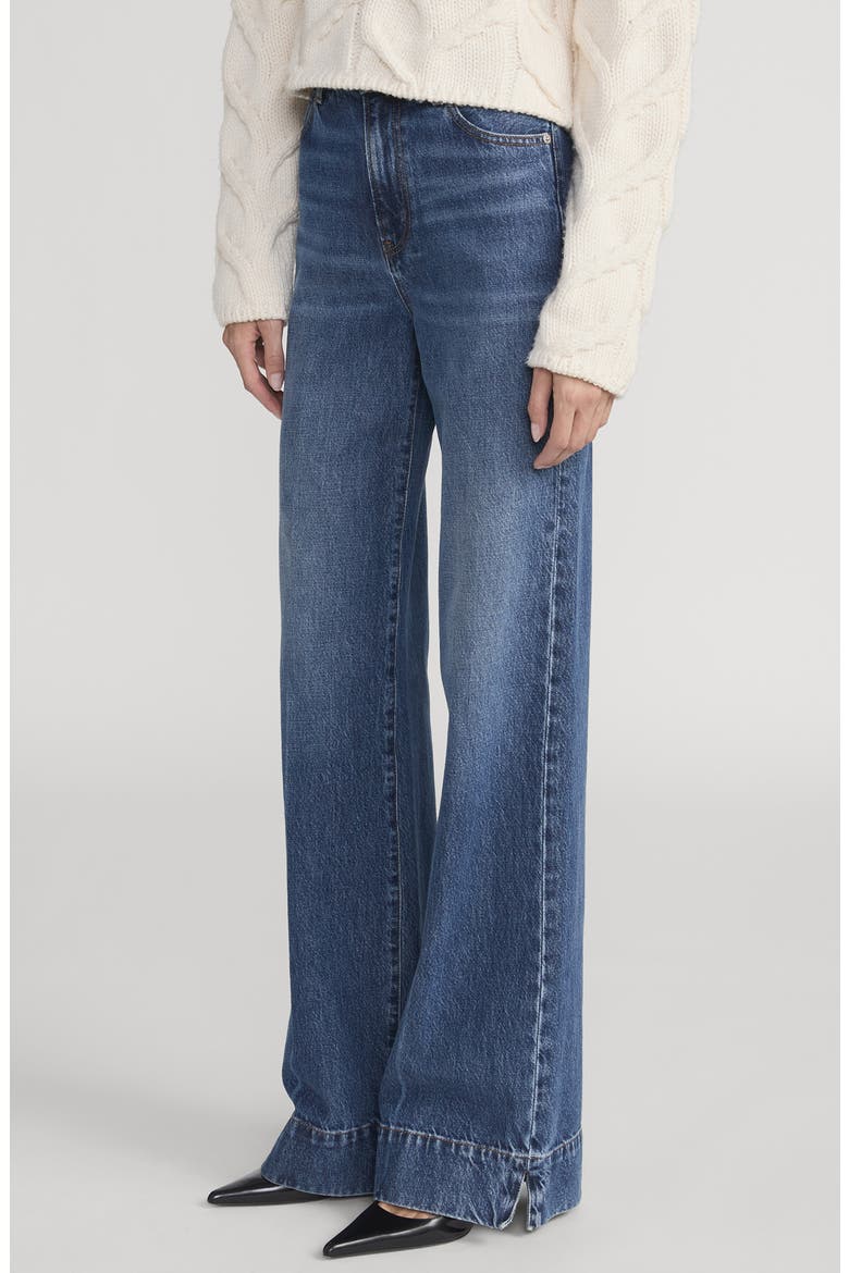 The Slice High Waist Flare Jeans, Alternate, color, HEADLINER