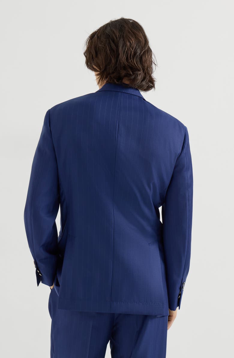 Brunello Cucinelli One-and-a-half breasted blazer, Alternate, color, Royale Blue