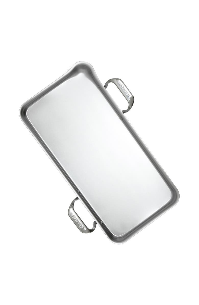 CHANTAL Induction 21 Tri-Ply Griddle, 19.09" x 9.52", Alternate, color, Silver