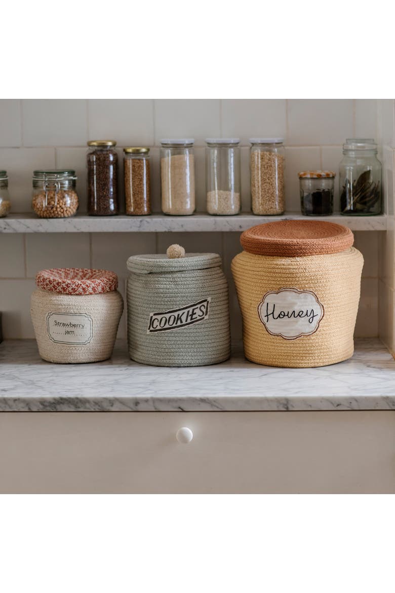 Basket Jam Jar, Alternate, color, Natural,  Terracotta