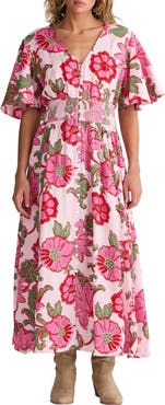 Talisman the Label Harlow Smocked Waist Maxi Dress