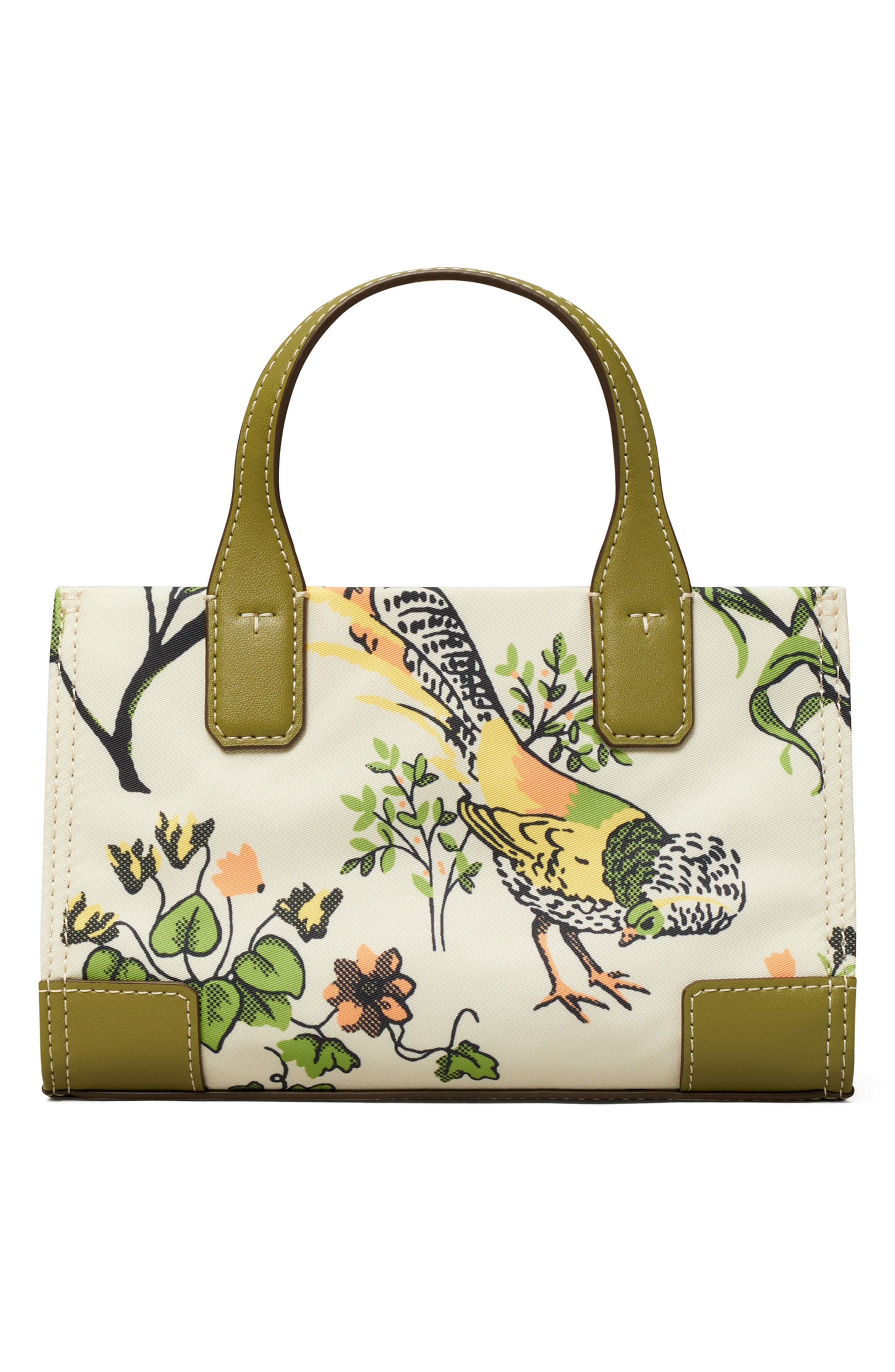 Tory Burch Ella Floral Print Micro Tote, Alternate, color, 