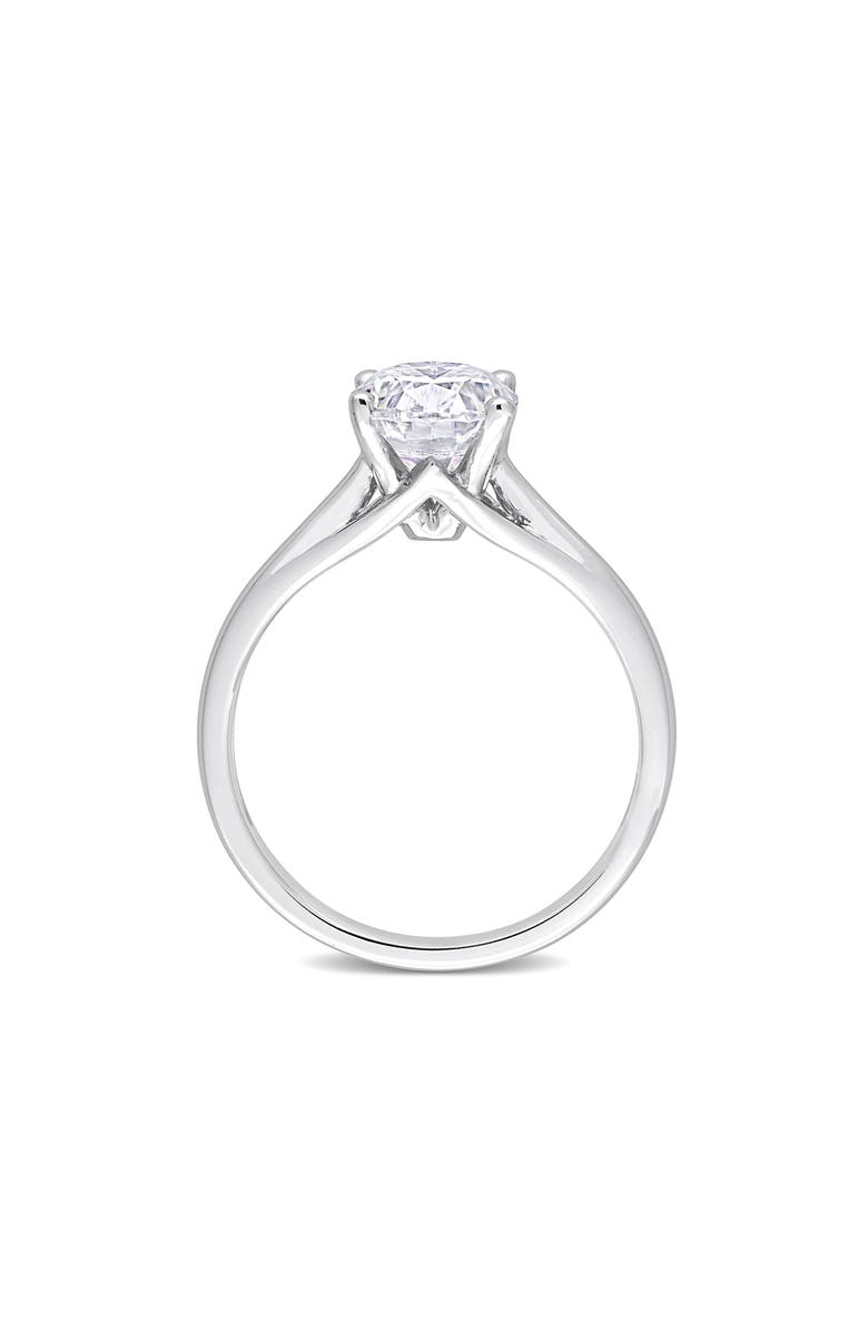 DELMAR Oval Cut Lab-Created Moissanite Ring, Alternate, color, White