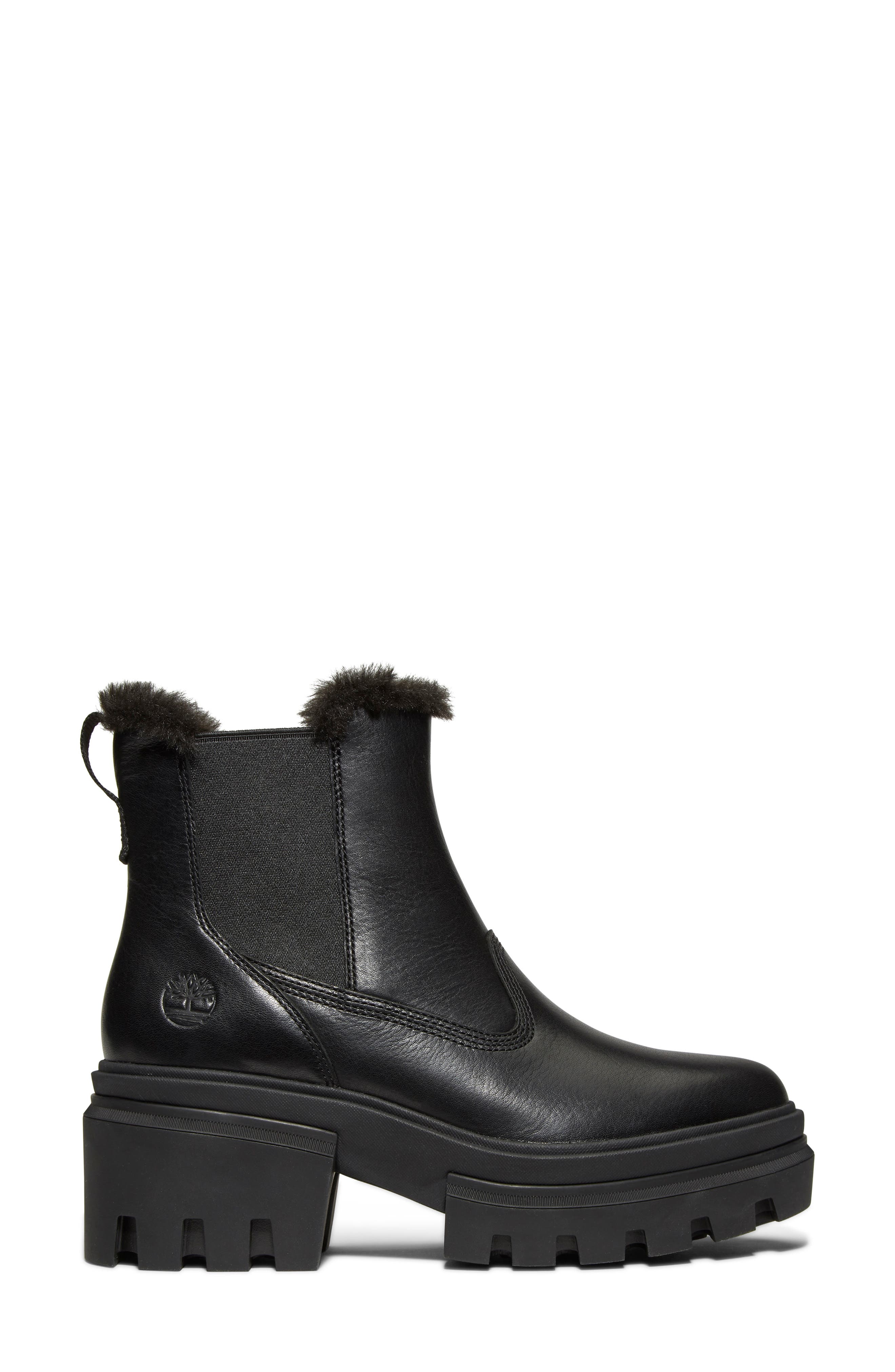 Timberland Everleigh Faux Fur Lined Platform Chelsea Boot, Alternate, color, 