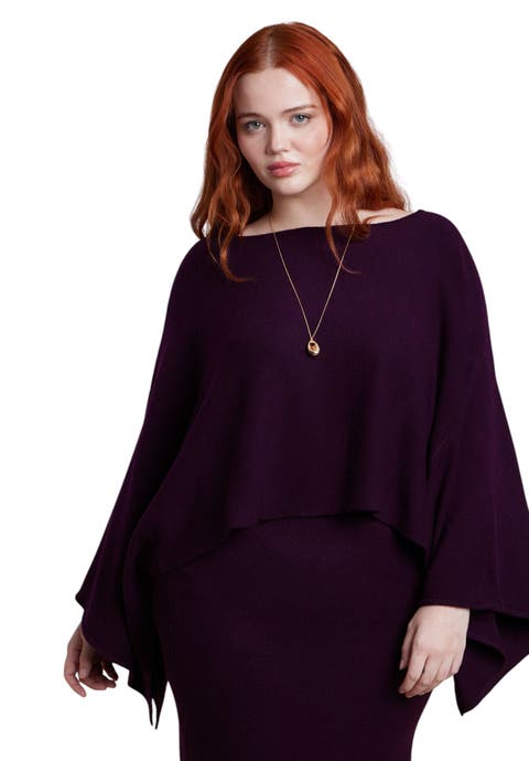 Draped Cropped Sweater