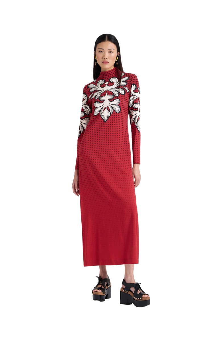 La DoubleJ Halle Dress Placée Red, Main, color, 
