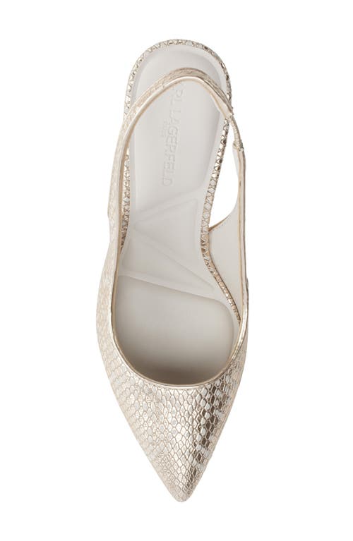Karl Lagerfeld Rosalyn Pointed Toe Slingback Pump