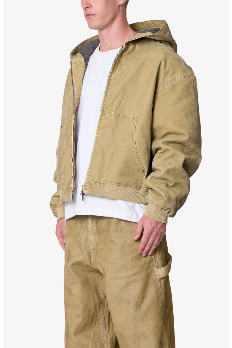 Stretch Cotton Work Jacket, Alternate, color, TAN