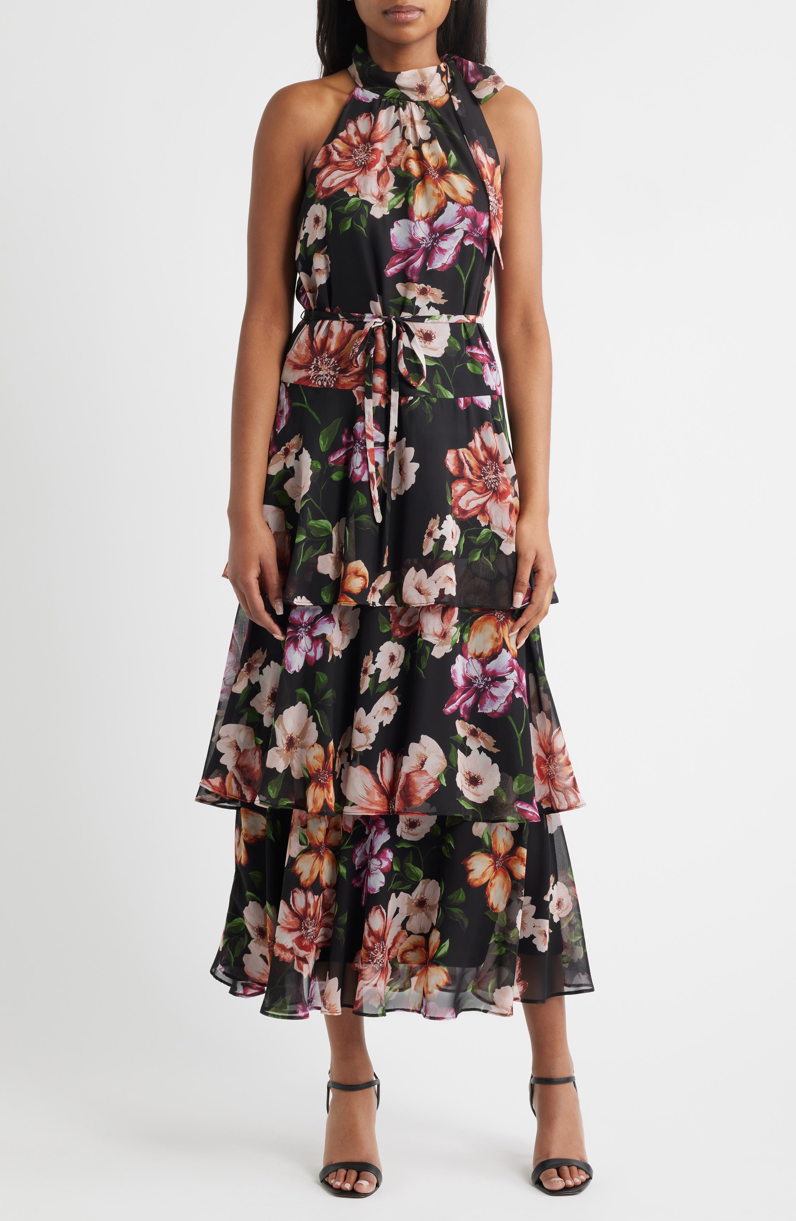 Julia Jordan Tiered Maxi Dress