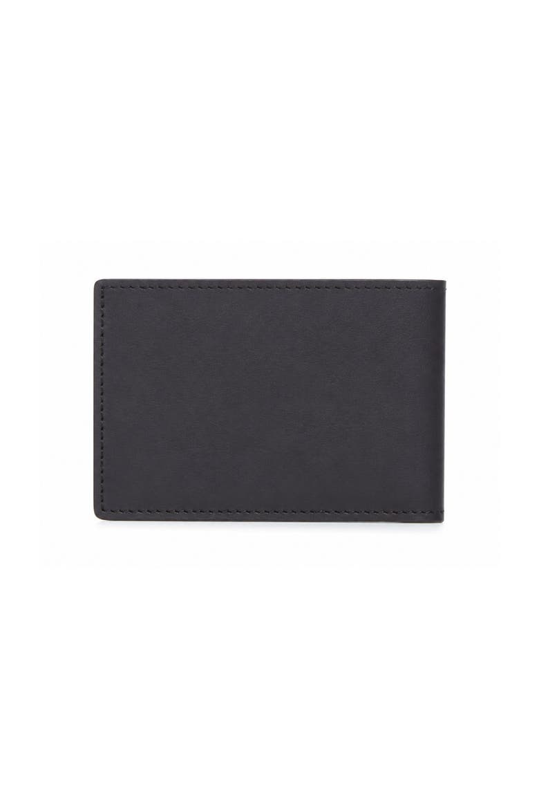 George Slim Leather Billfold, Alternate, color, Black