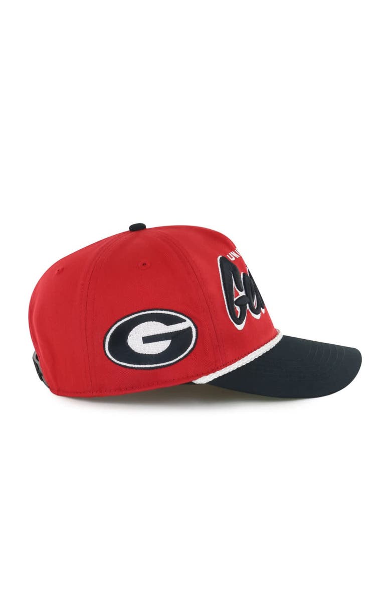'47 Men's '47 Red Georgia Bulldogs Dropshadow Rope Hitch Adjustable Hat, Alternate, color, 