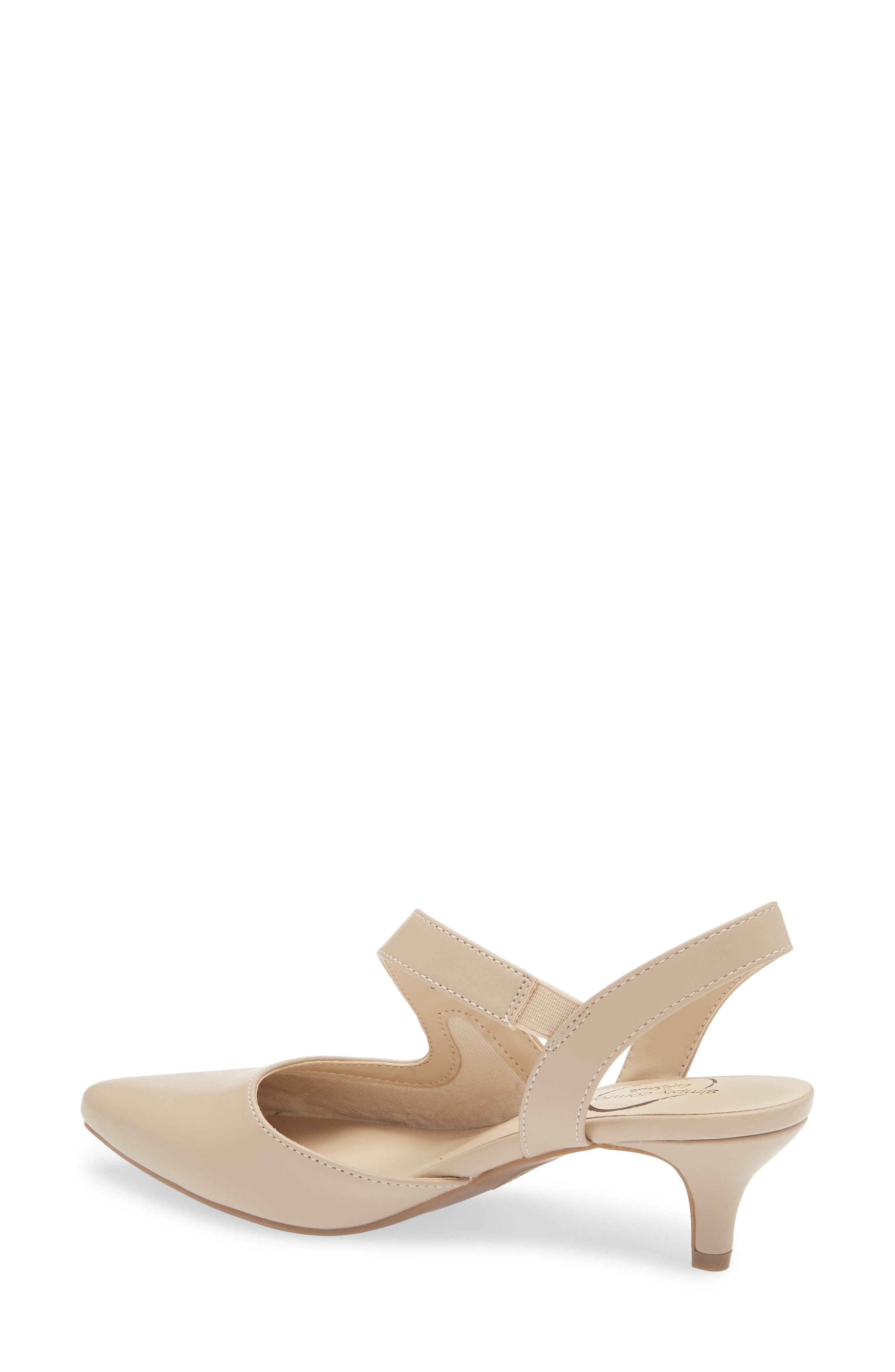 LifeStride Magnetic Kitten Heel Slingback Pump, Alternate, color, Tender Taupe