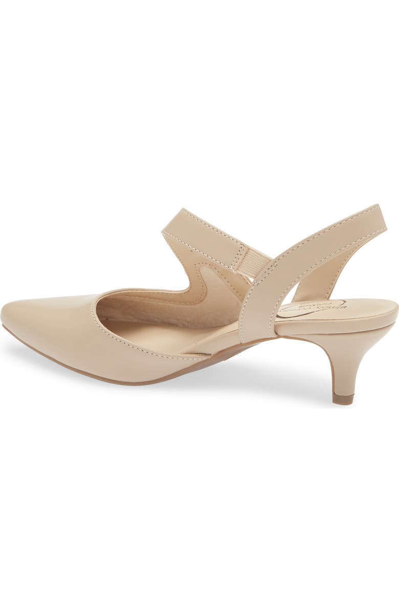 LifeStride Magnetic Kitten Heel Slingback Pump, Alternate, color, Tender Taupe
