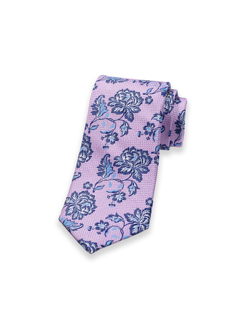 Patterned Woven Silk Tie
