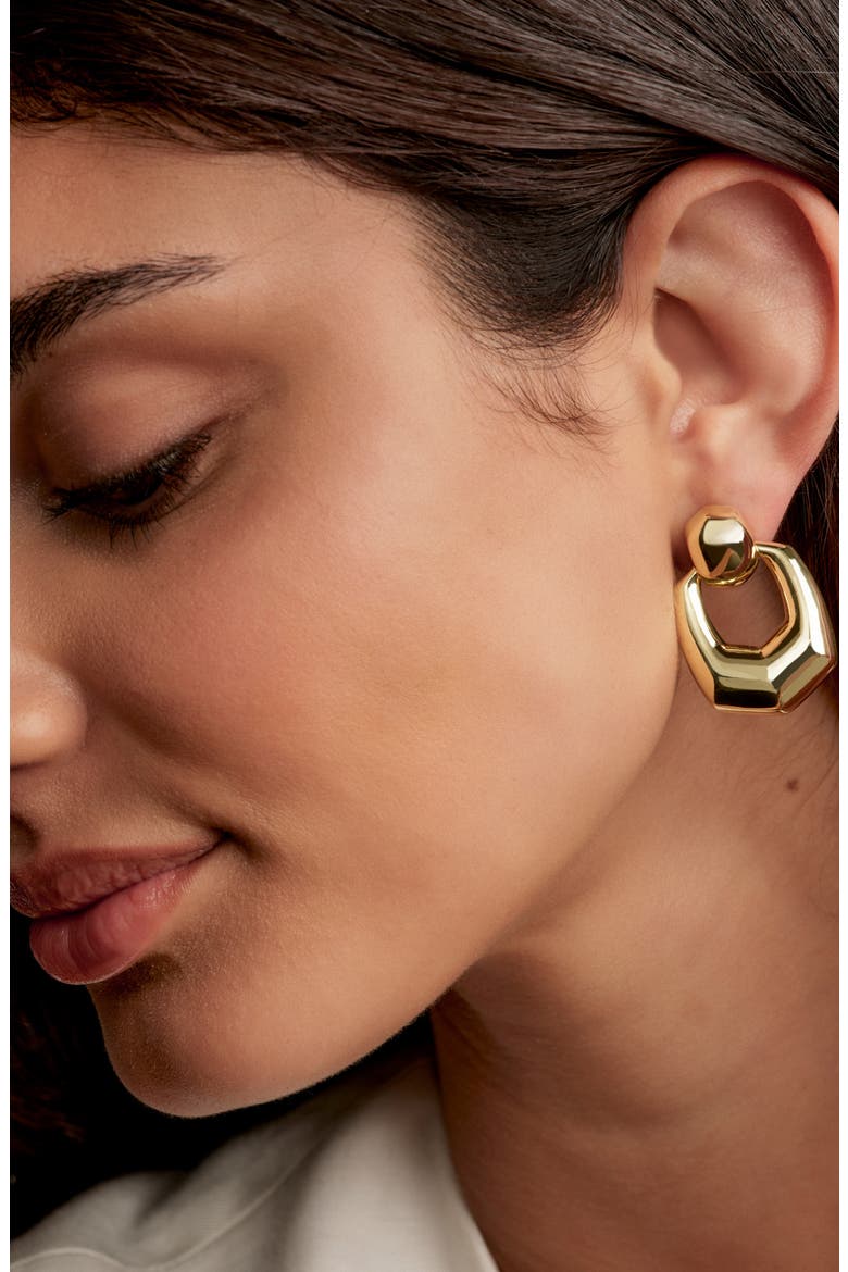Kaitlin Drop Earrings, Alternate, color, GOLD