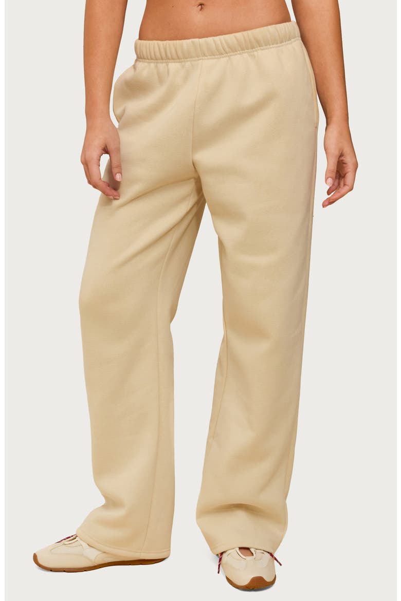Kyrie Cotton Blend Sweatpants, Main, color, BEIGE