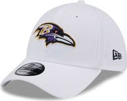 New Era Men's New Era White Baltimore Ravens Main 39THIRTY Flex Hat