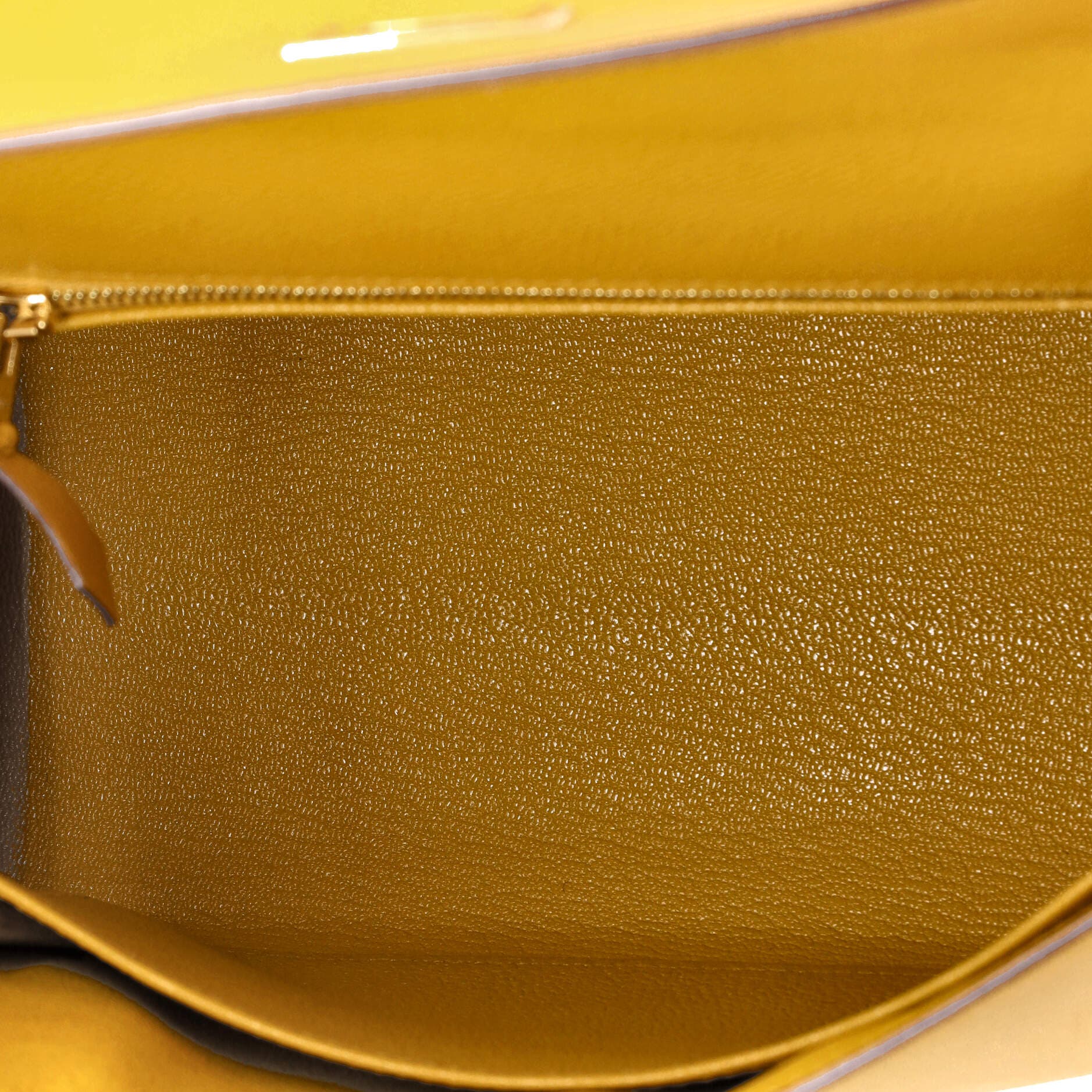Pre-Owned Hermes Kelly Handbag Yellow Epsom with Gold Hardware 25, Alternate, color, 
