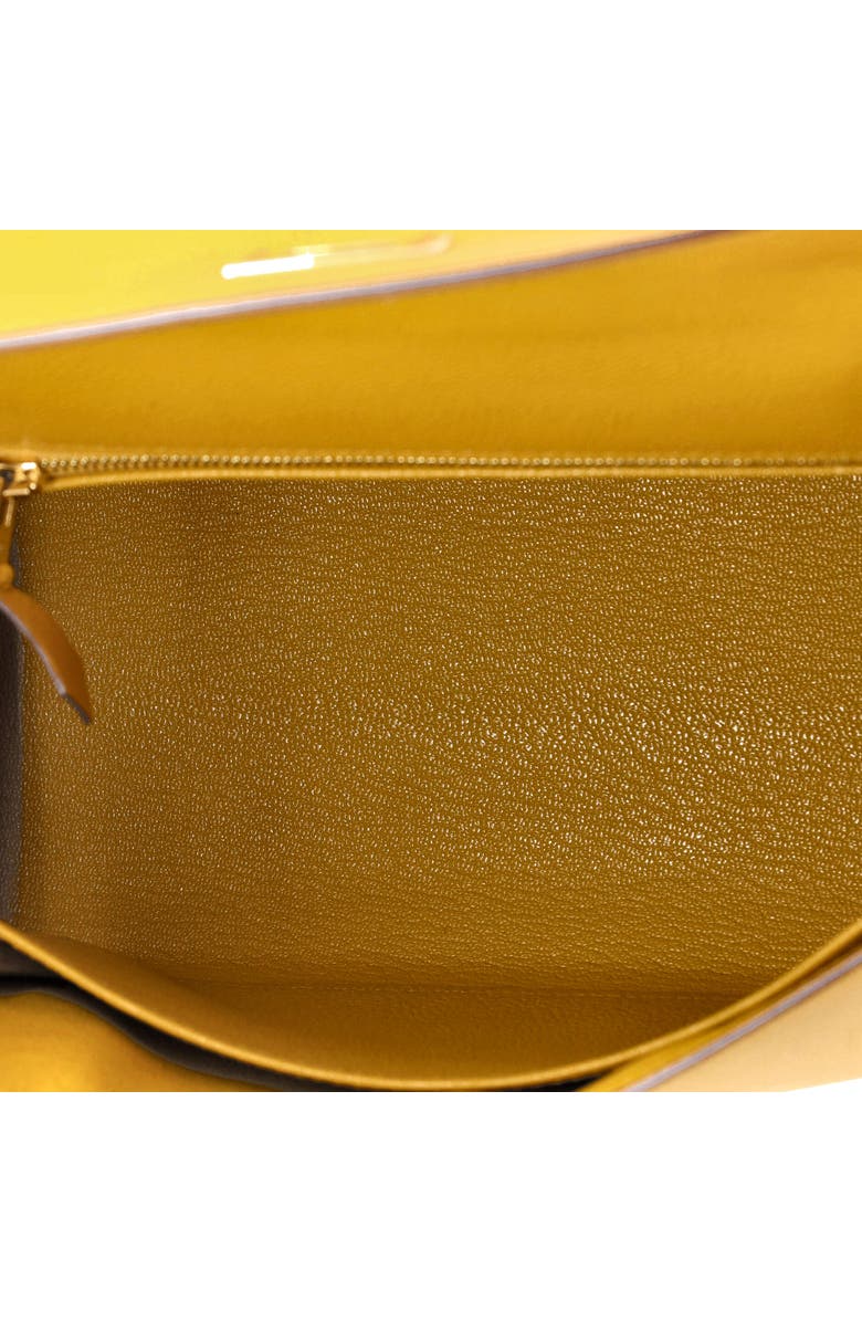 Pre-Owned Hermes Kelly Handbag Yellow Epsom with Gold Hardware 25, Alternate, color,