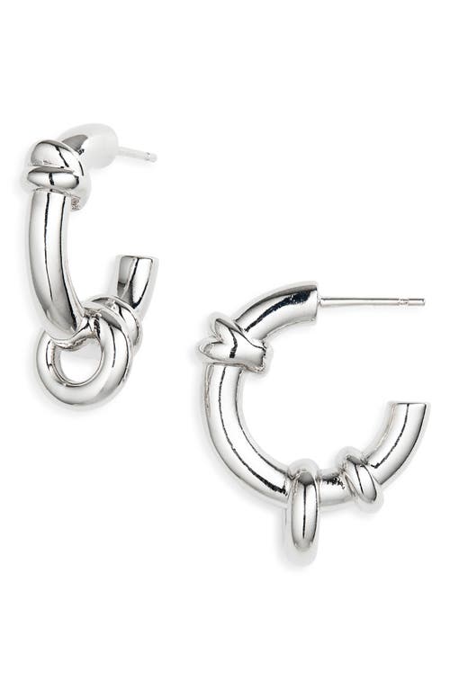 Justine Clenquet Janis Hoop Earrings in Palladium  product